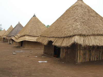 Completed Transitional shelters in Nguenyyiel
